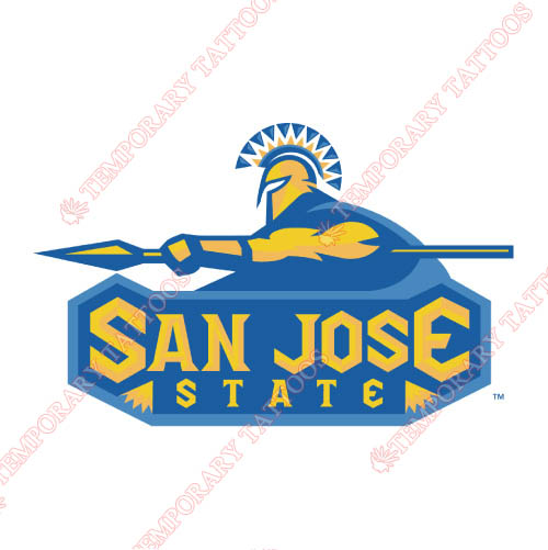San Jose State Spartans Customize Temporary Tattoos Stickers NO.6129